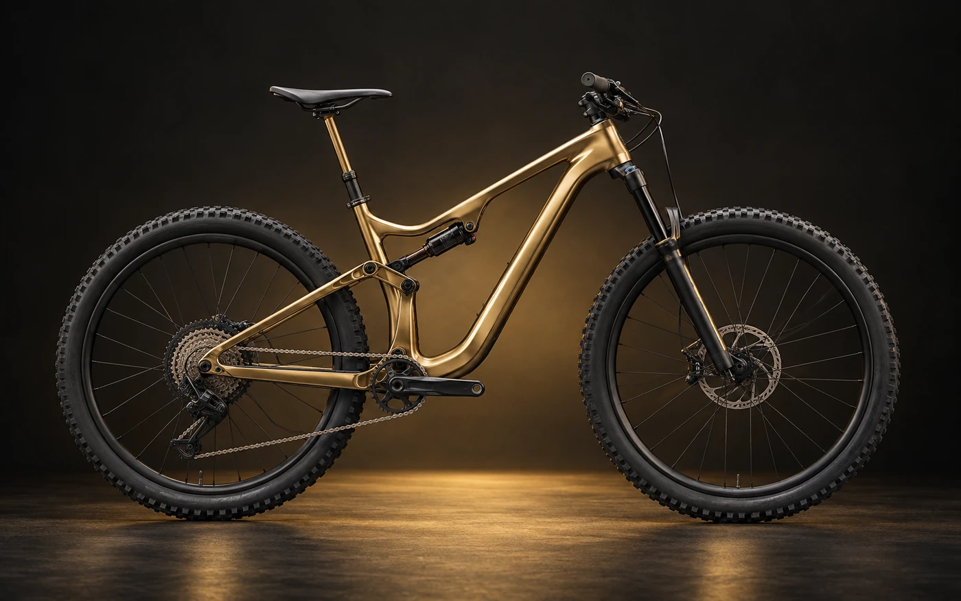 Complete full suspension mountain bike
